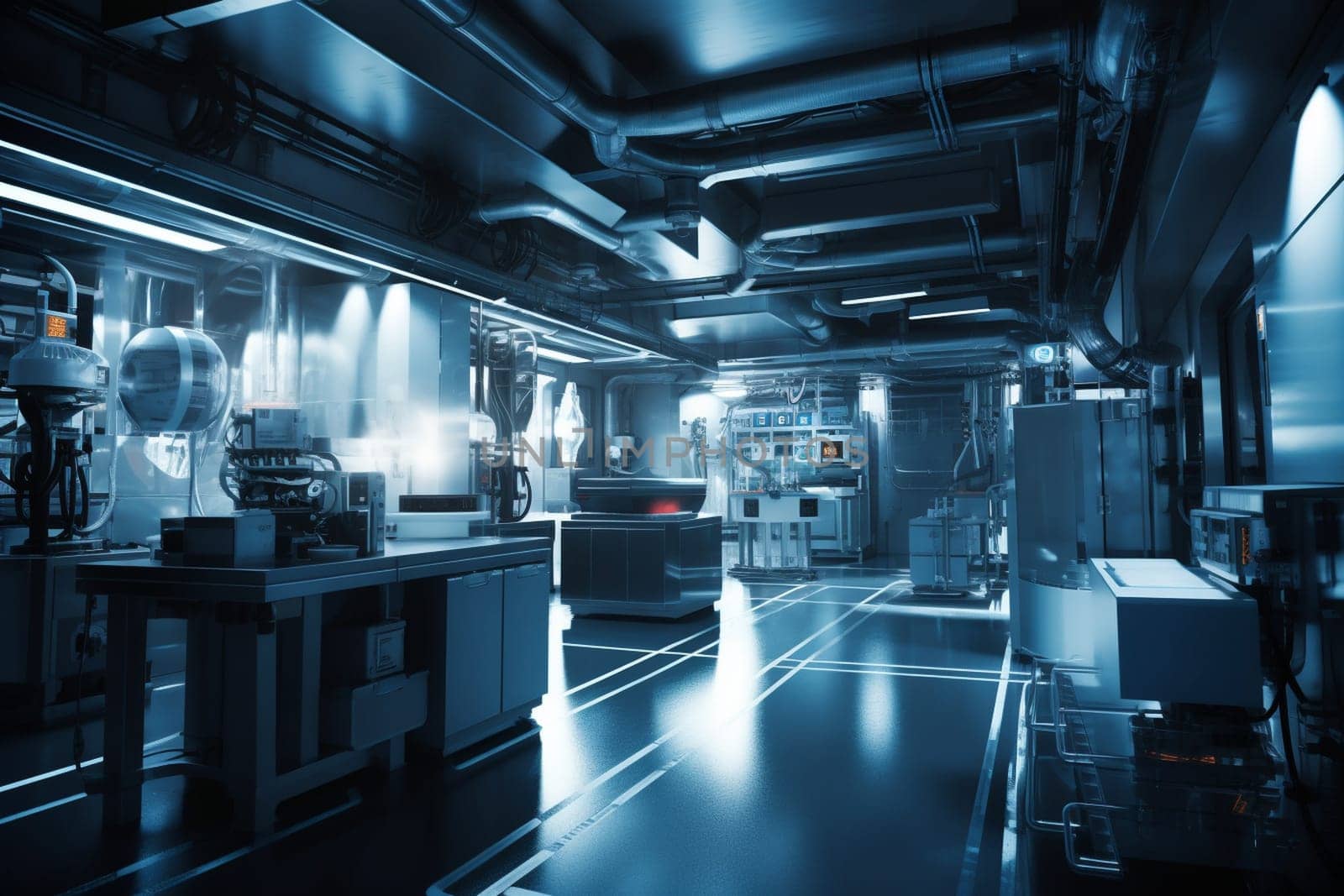 Behold, the cutting-edge of scientific research and innovation. The hushed laboratories and sterile facilities host a proliferation of sophisticated equipment and cutting-edge technology, all aimed at unlocking the mysteries of the universe. This photograph captures the intensity and precision of these unfathomable research spaces. (generative AI)