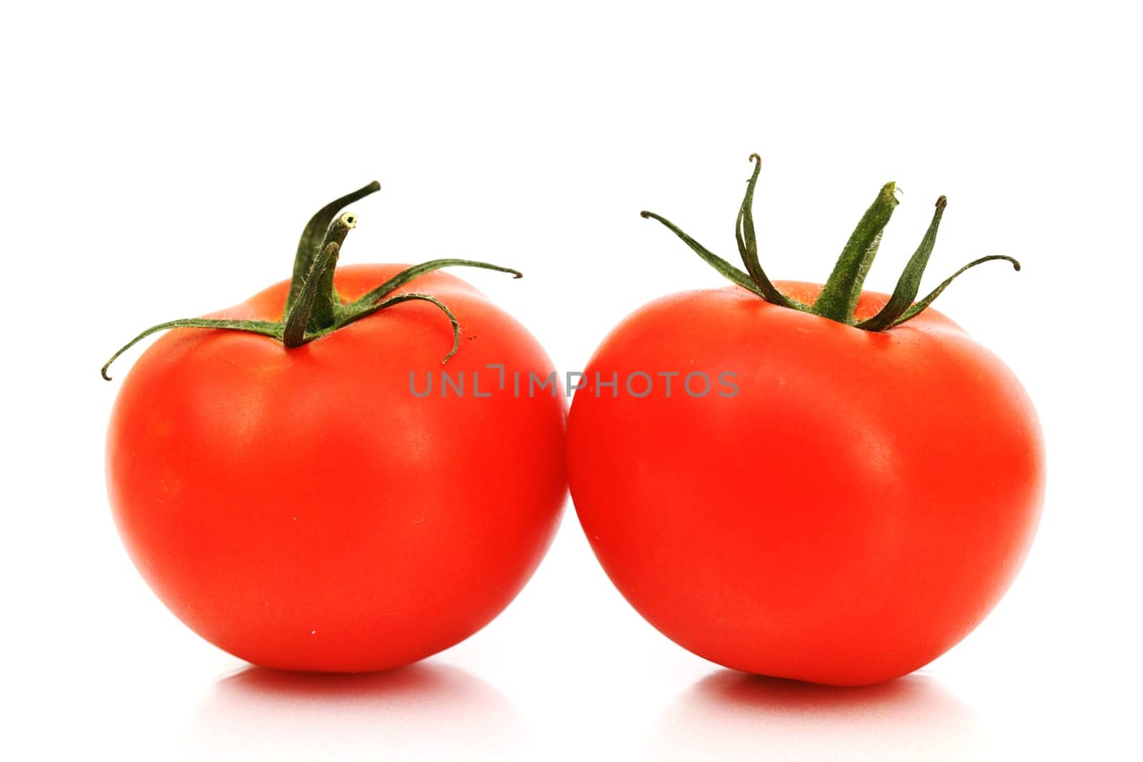 tomato pile slice isolated on white