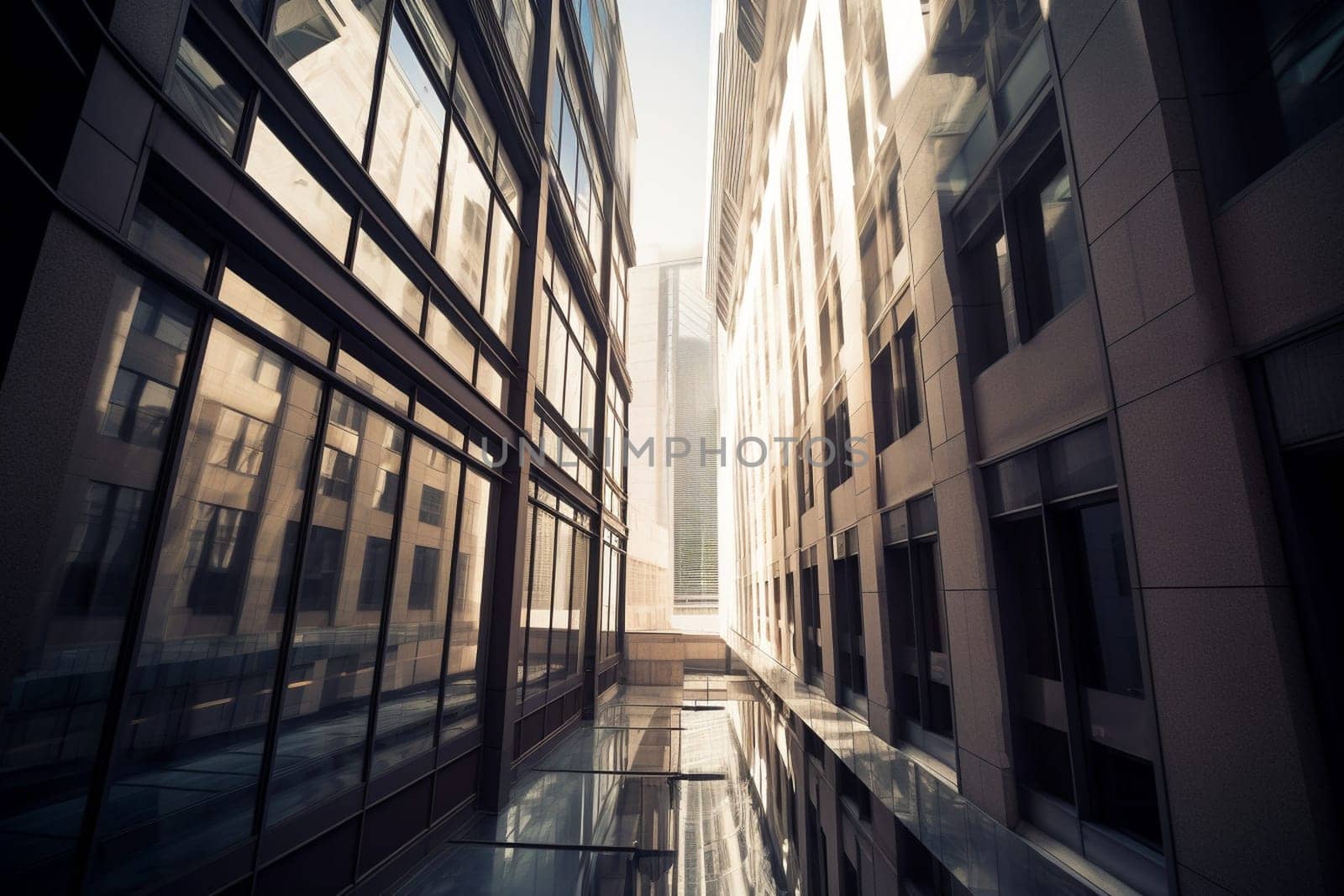 As the engines of finance turn day and night, this world-class financial center provides the infrastructure and expertise needed to manage the wealth and assets of the world's most successful individuals and institutions. The environment is one of efficiency, professionalism, and discretion, as bankers and investors work tirelessly to provide the best returns for their clients. (generative AI)