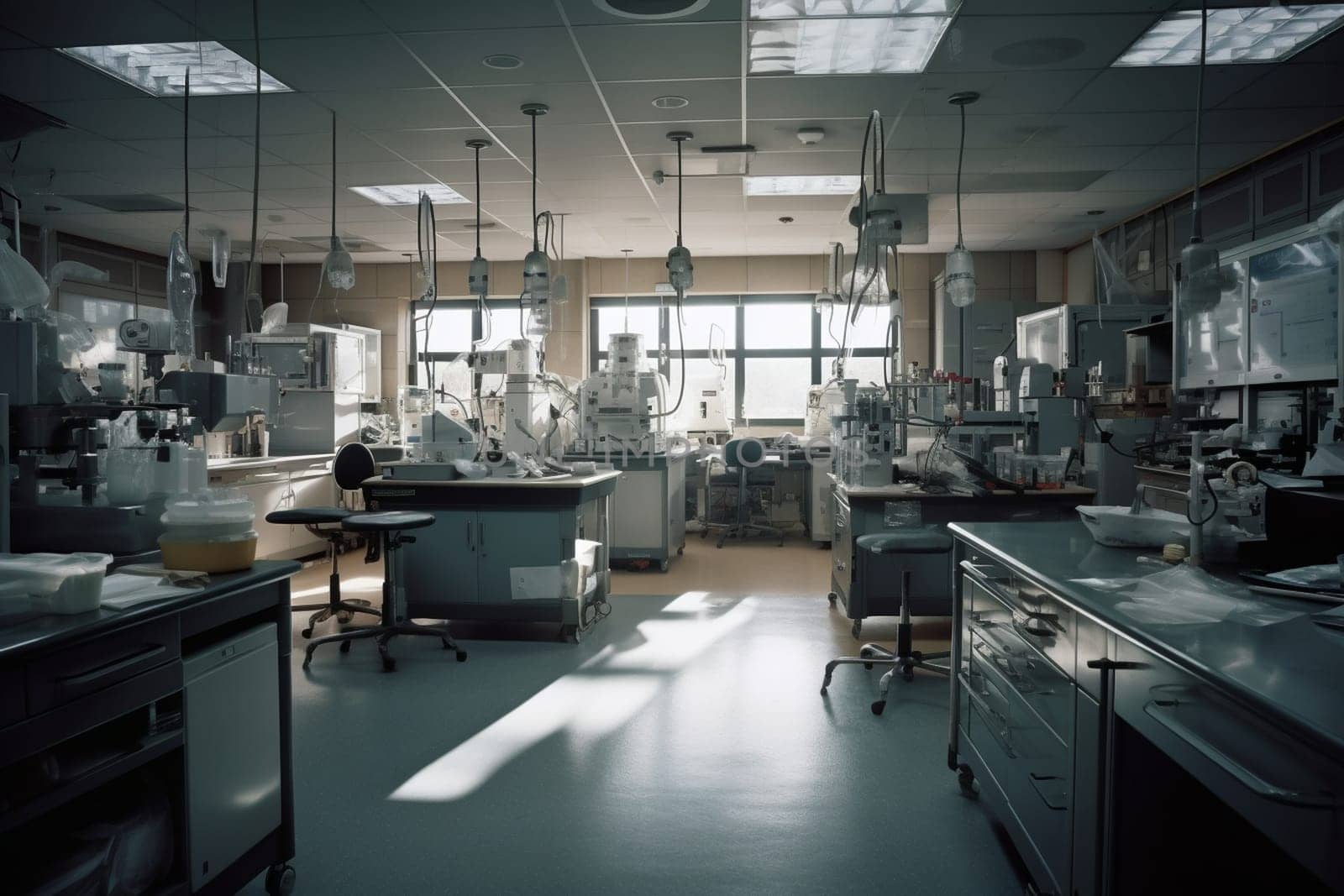 From biotech to nanotech, this laboratory is at the forefront of innovation and discovery, where scientific breakthroughs transform entire industries. As researchers work tirelessly to uncover new knowledge and develop new technologies, the atmosphere is one of precision, rigor, and collaboration. (generative AI)