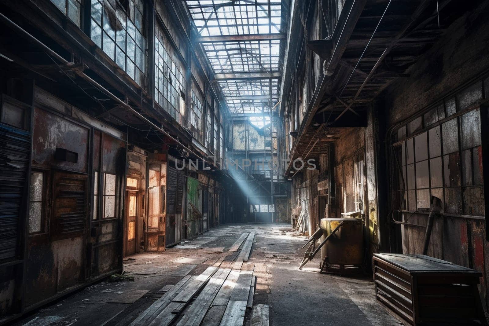 This former industrial space has been transformed into a vibrant hub of creativity and inspiration, where artists and designers come together to share their passions and create new works of art. Amidst the exposed brick, metal beams, and peeling paint, ideas flourish and imaginations run wild. (generative AI)
