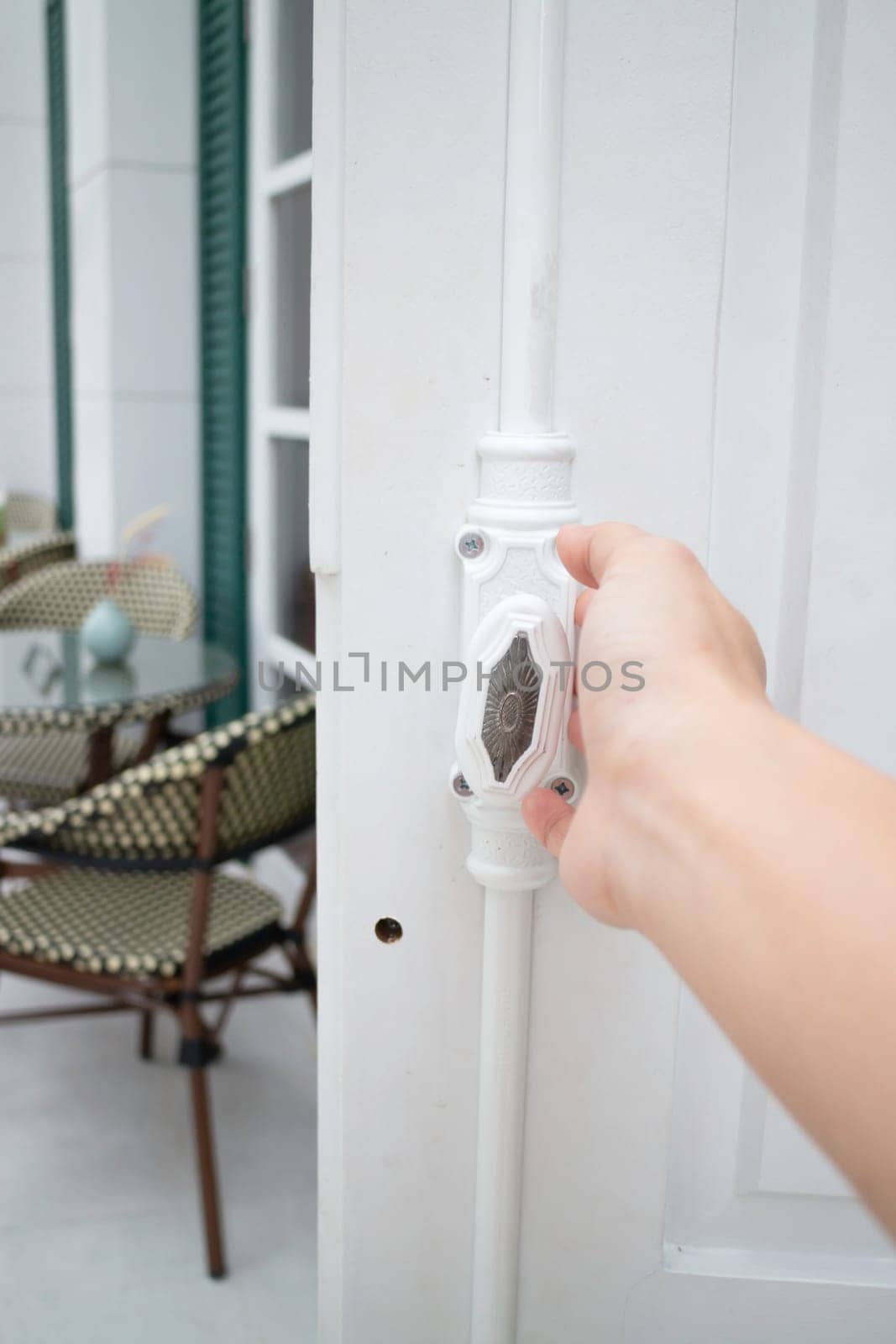 Minimal style building lobby interior, stock photo