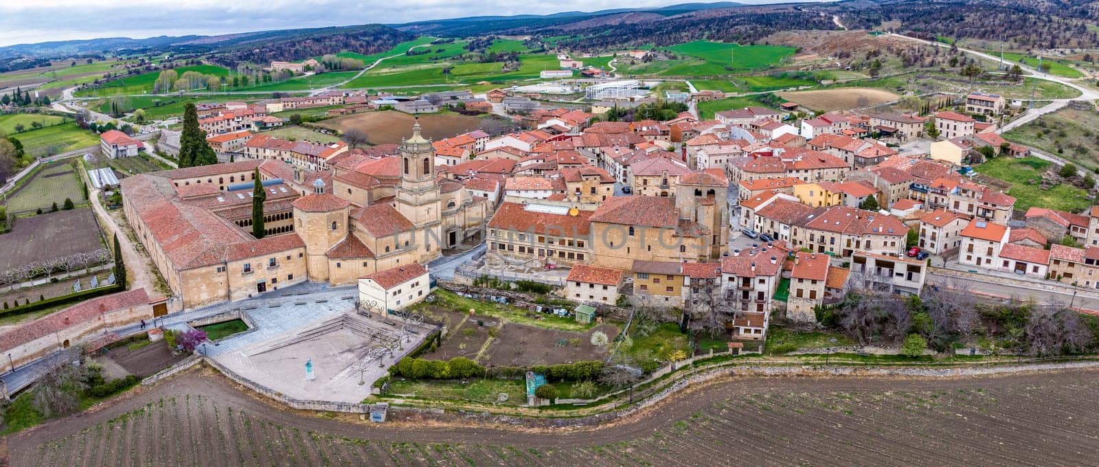 Santo Domingo de Silos Abbey at Burgos, Spain. It is a Benedictine monastery and a masterpiece of Romanesque art