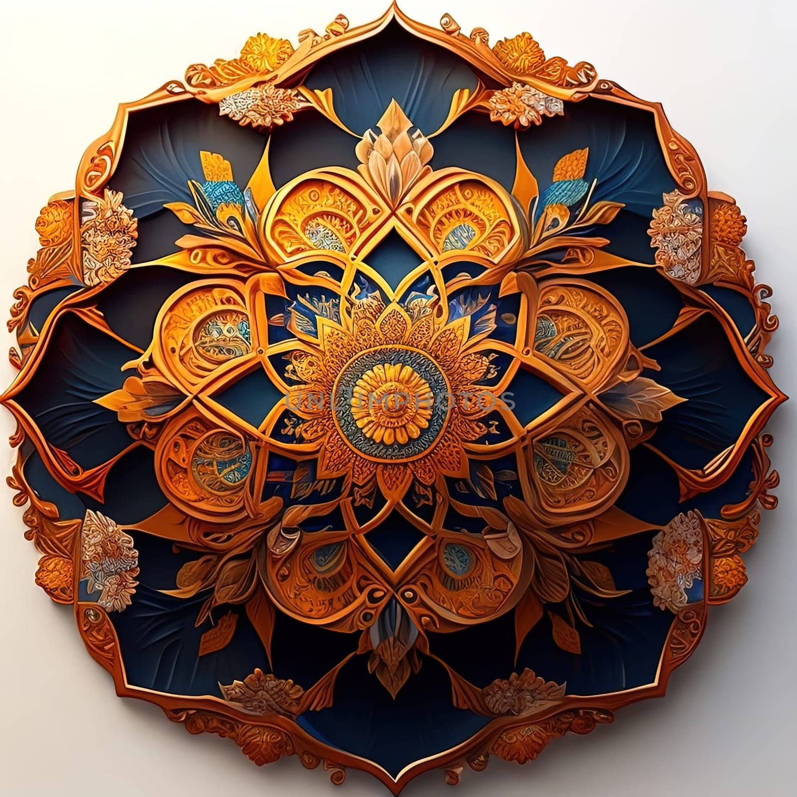 3d illustration of abstract geometric composition,digital artwork for creative graphic design. generative ai