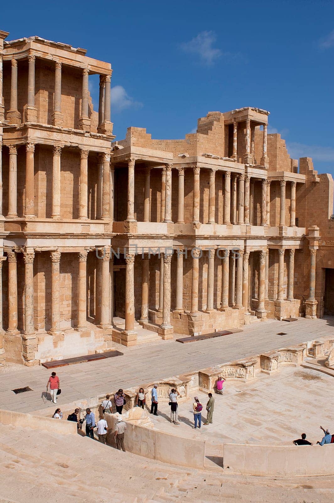 Archaeological Site of Sabratha, Libya - 10/31/2006:  The Theatre of the ancient Phoenician city of Sabratha