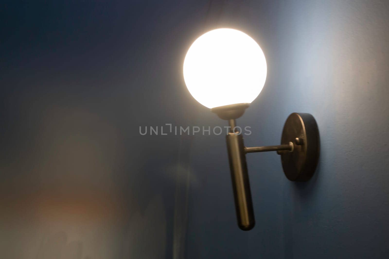 Loft modern black room interior, stock photo