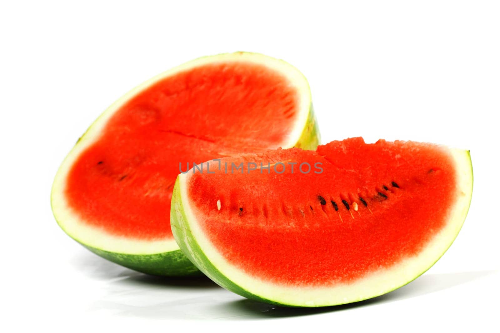 watermelon slice isolated on white