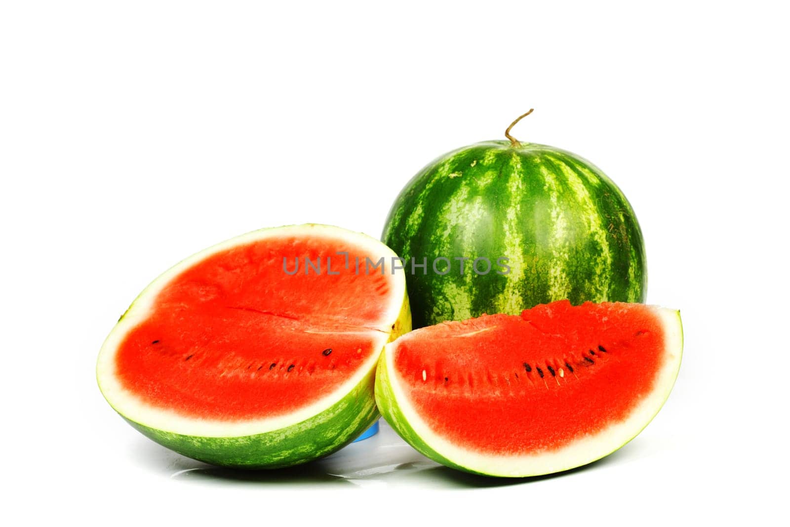 watermelon slice isolated on white