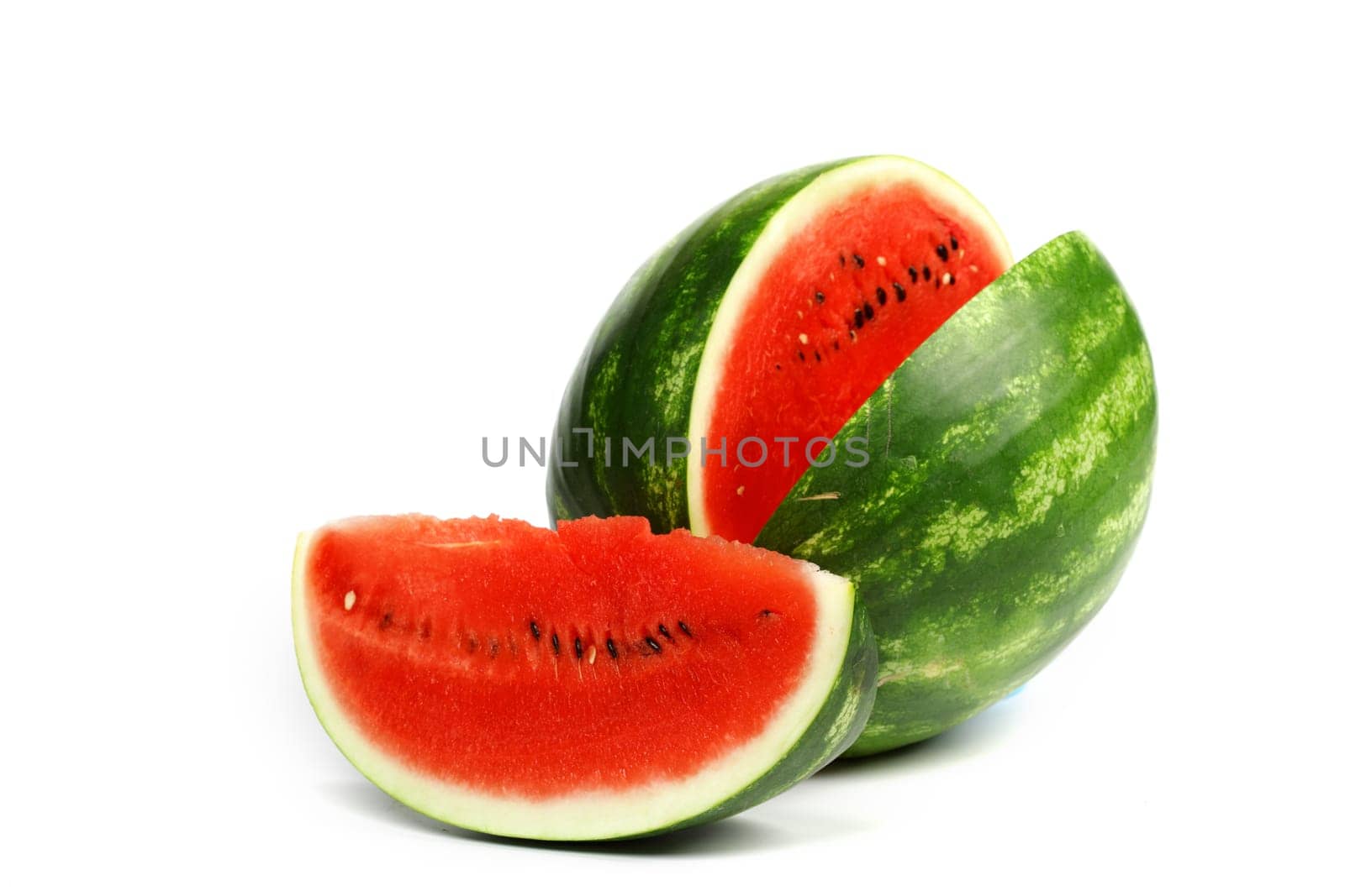watermelon slice isolated on white