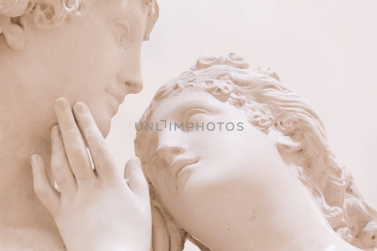 Possagno, Italy - July 2022: Venus and Adonis, work by Antonio Canova, 1794 - Venere e Adone