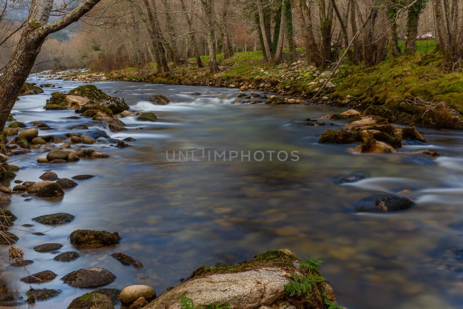 long exposure at the portuguese national park of Geres. Arcos de Valdevez, Portugal