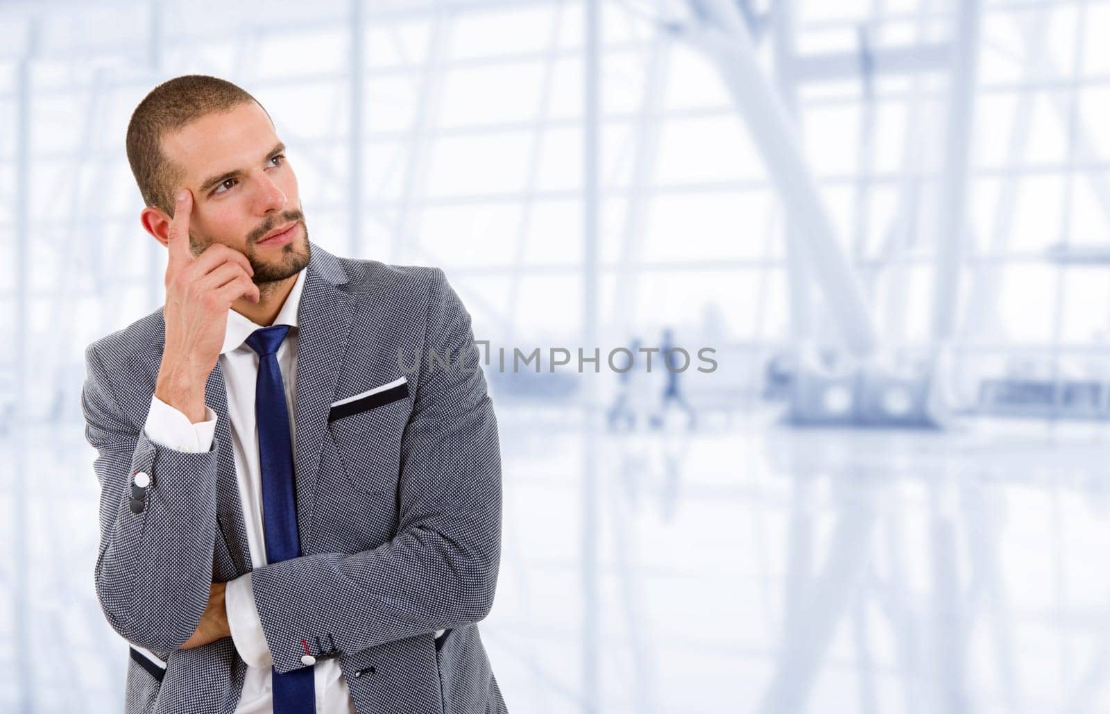 young business man portrait at the office