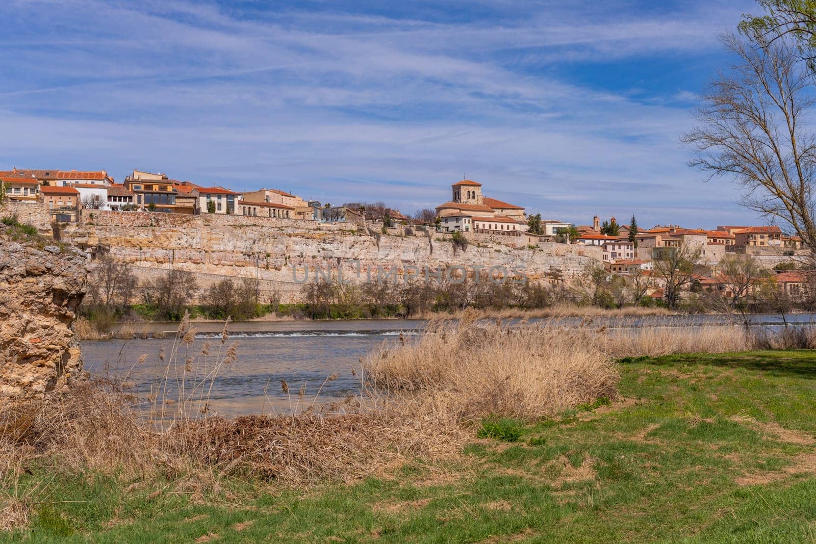 Zamora cathedral, old town and Douro river. Zamora, Spain
