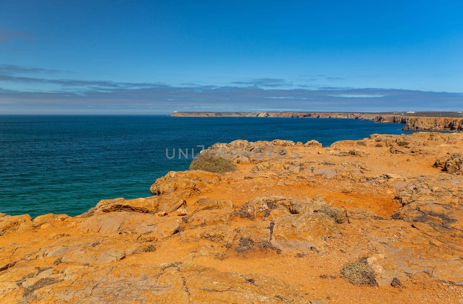 Cliffs in Sagres coast. Algarve, Portugal