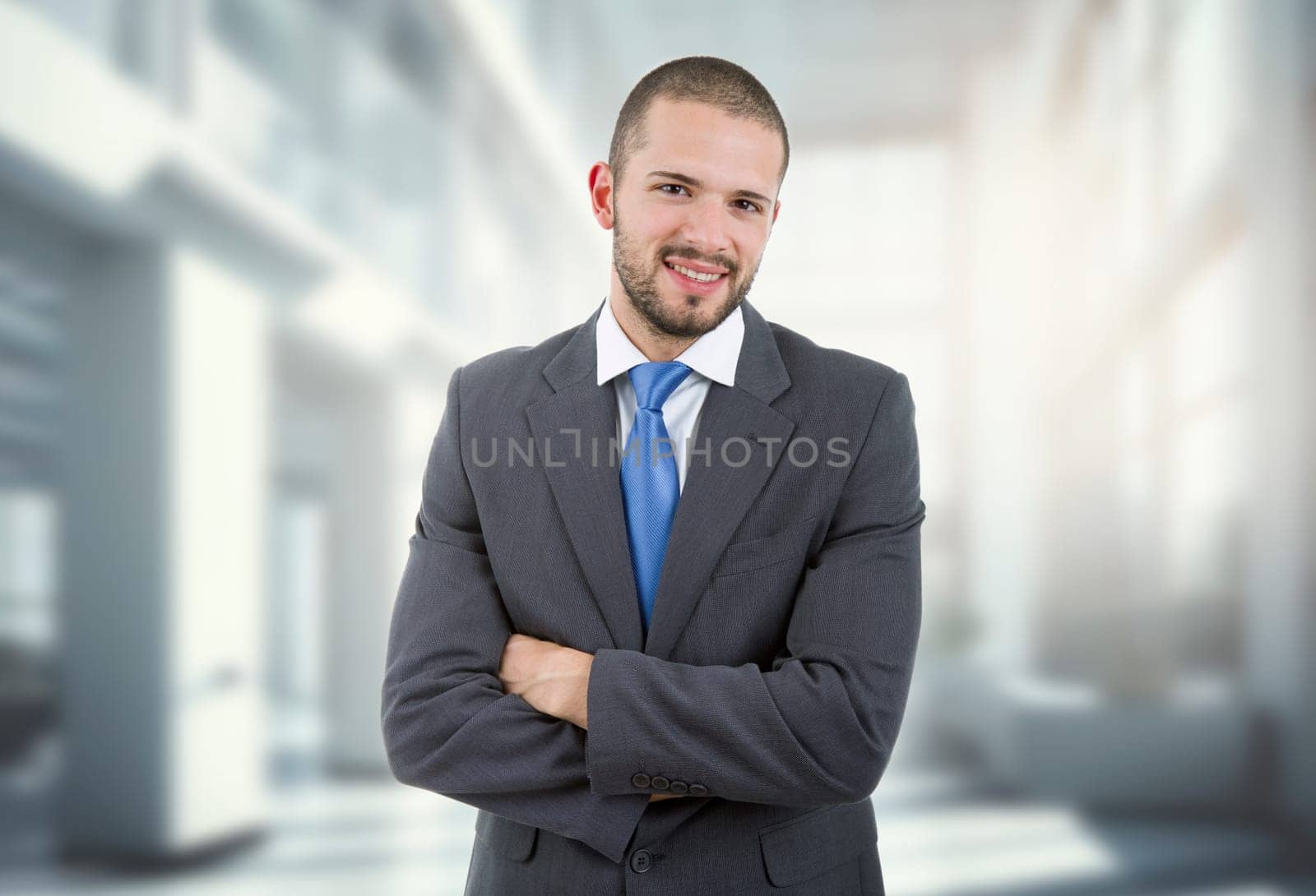 young business man portrait at the office