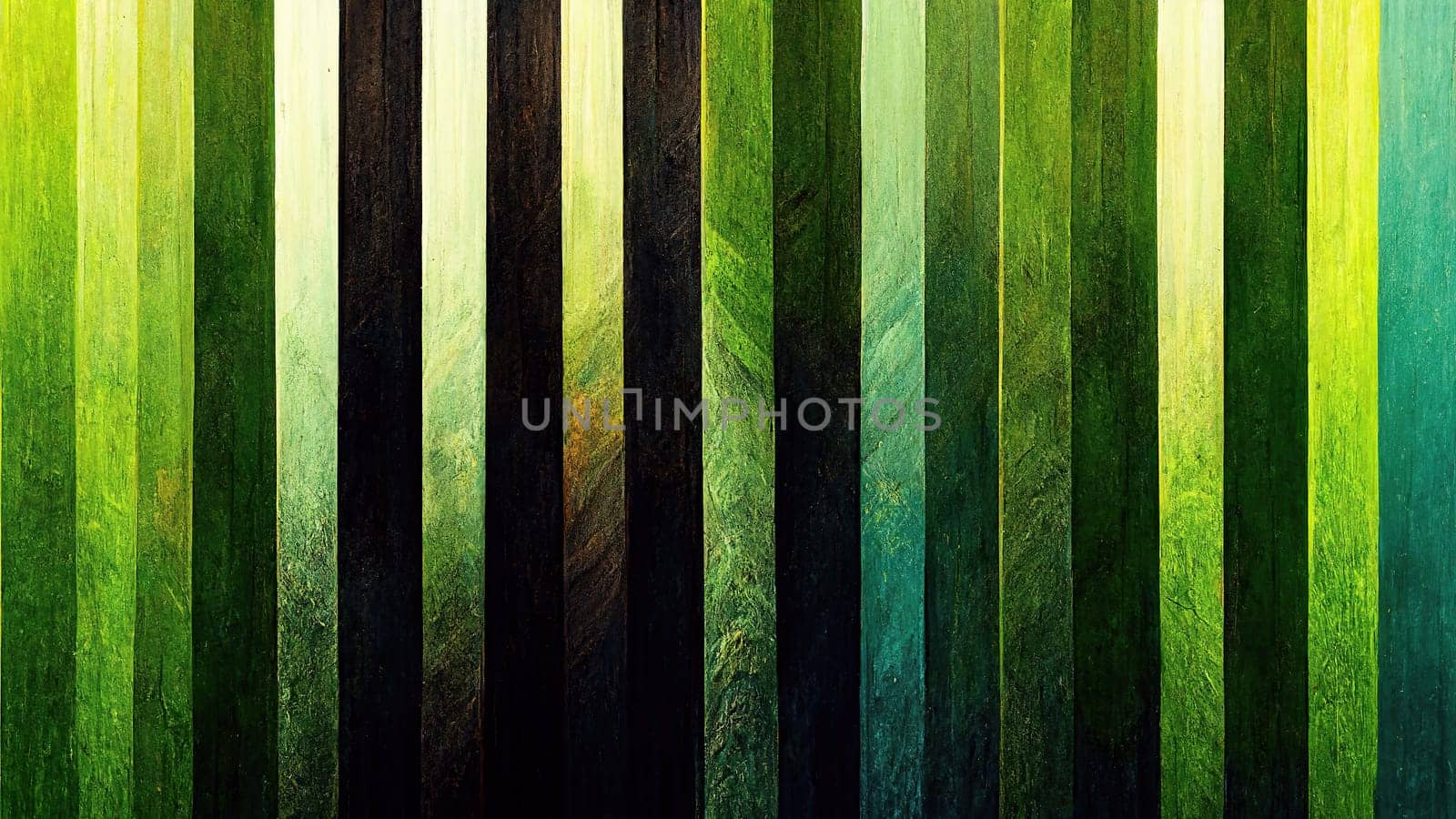 Generated Artificial stripes in green as abstract background