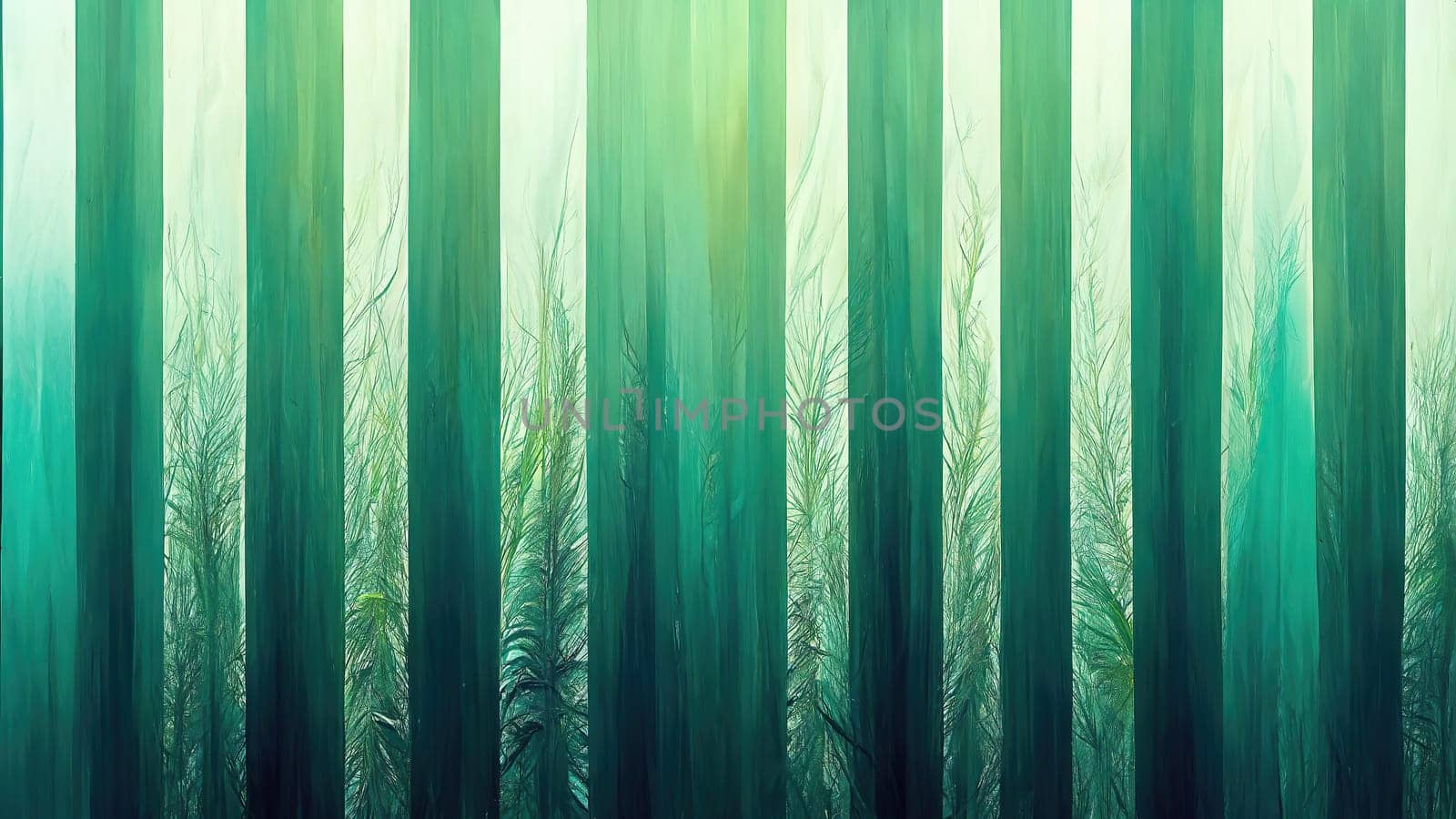 Generated Artificial stripes in green as absract background