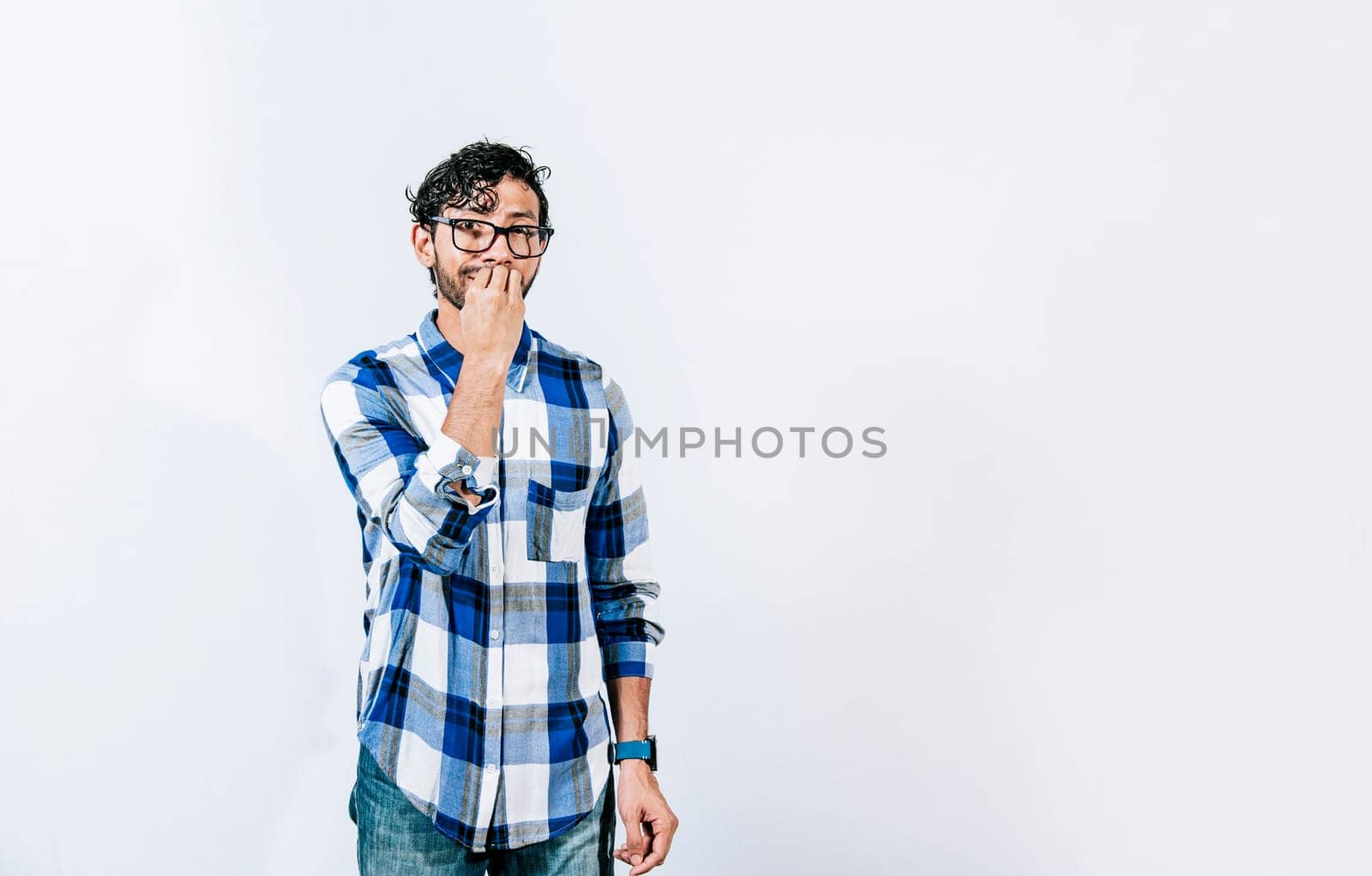 Gesticulation of EAT in sign language. Man gesturing EAT in sign language on isolated background. Deaf and dumb person showing EAT in sign language. Nonverbal communication concept