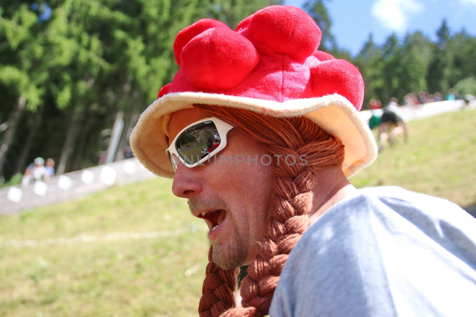 Schwarzwaldmarie at the Hochfirstschanze at the Red Bull 400 - Germany premiere Titisee-Neustadt