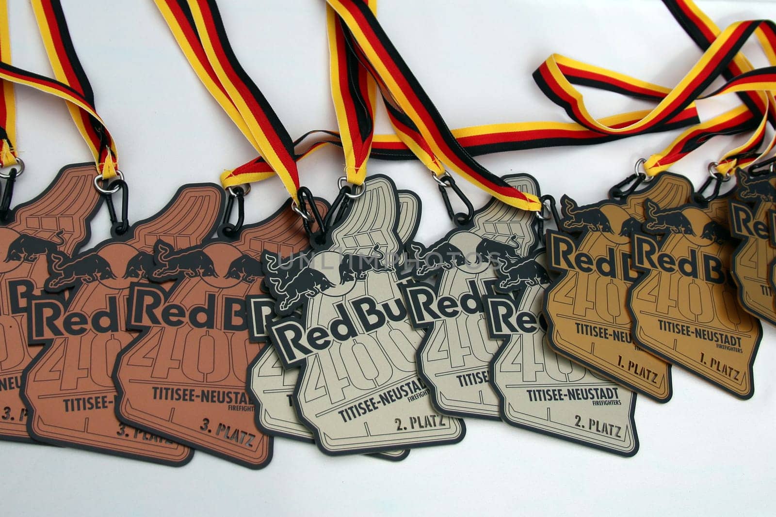 Gold,silver,bronze for the participants at the Red Bull 400 - Germany premiere Titisee-Neustadt