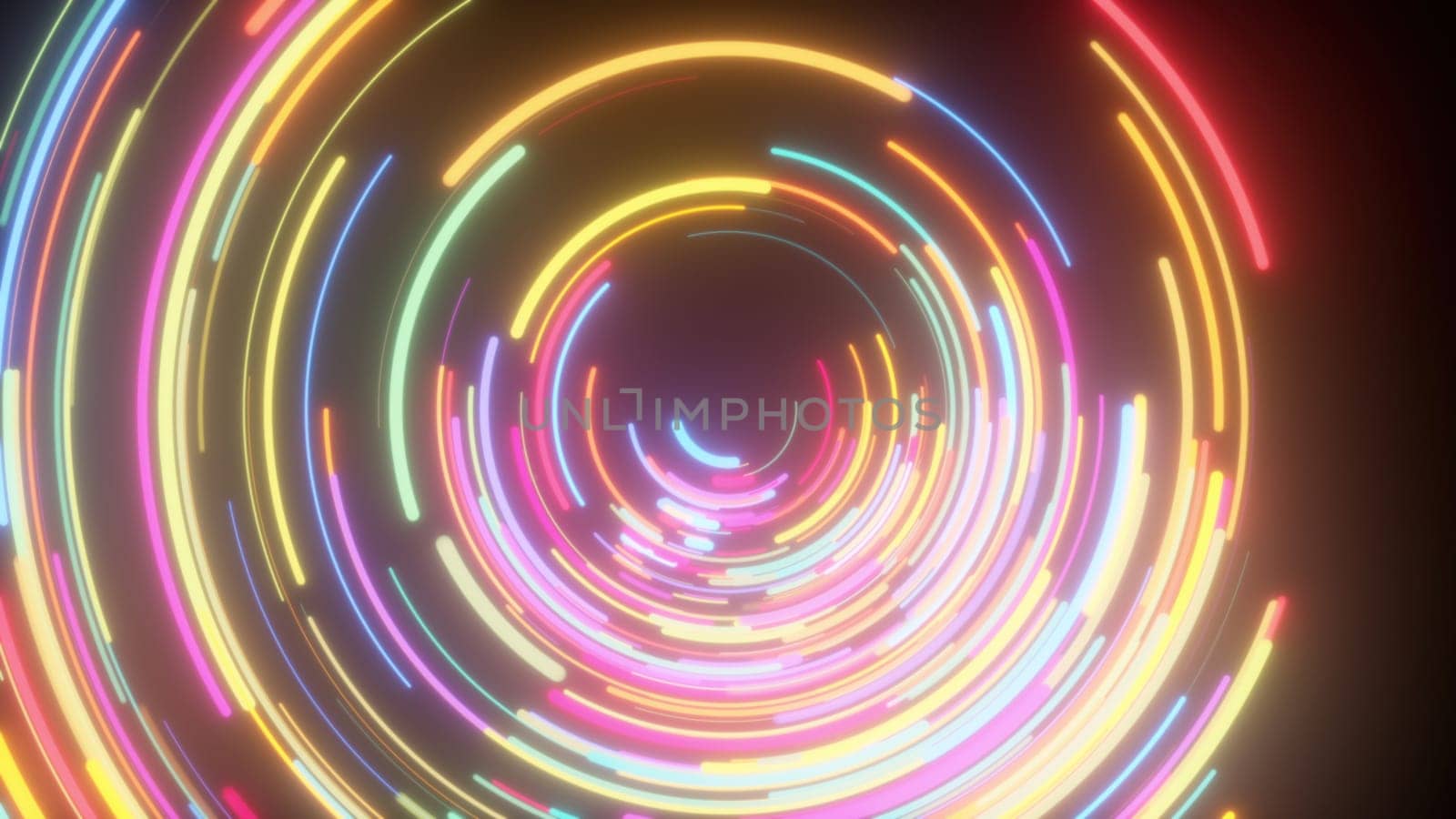 Radial glow lines. Computer generated 3d render