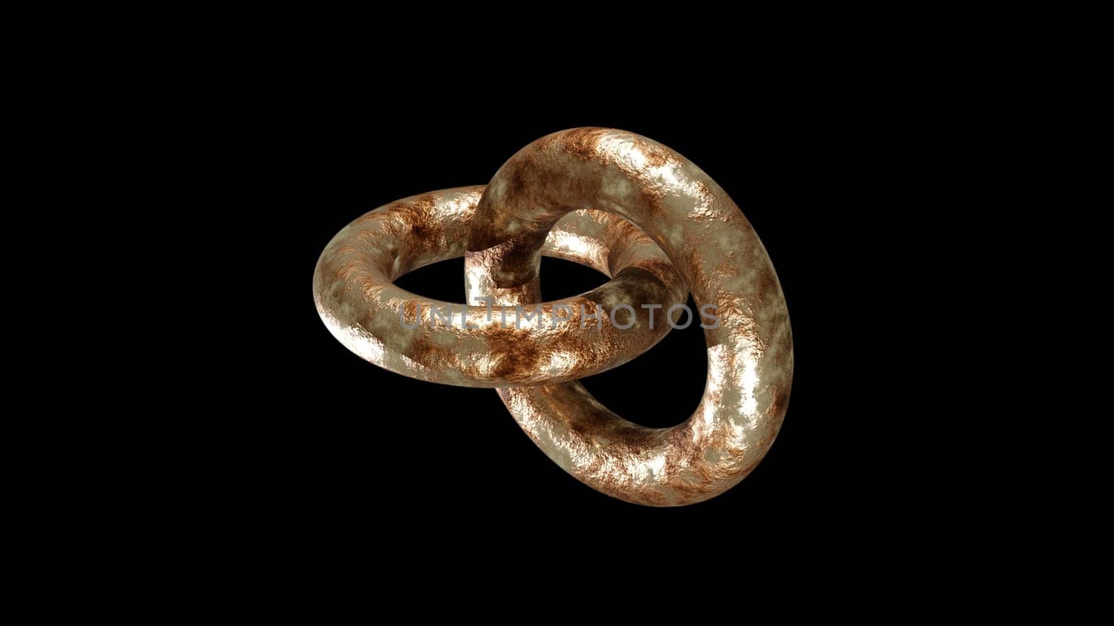 Rusty rings 3d render. Computer generated,Rusty rings 3d render. Computer generated
