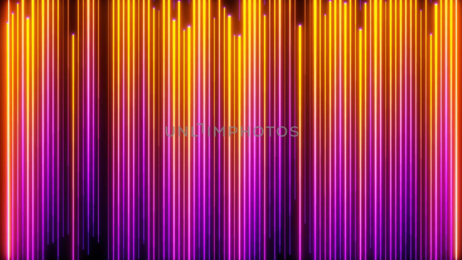 Directional neon lines. Computer generated 3d render