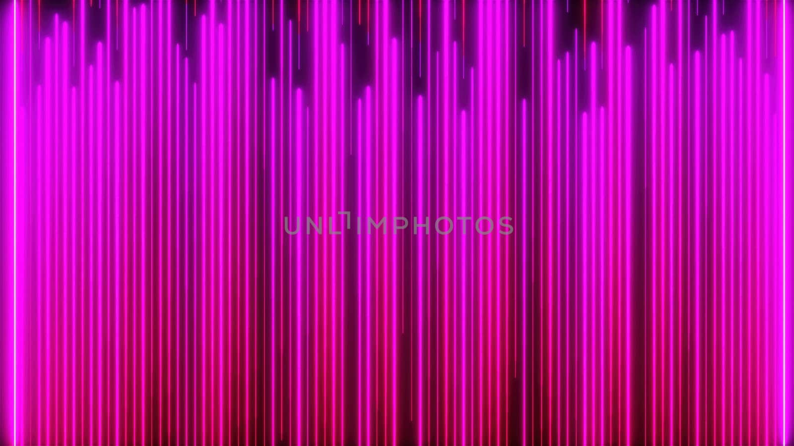 Directional neon lines. Computer generated 3d render