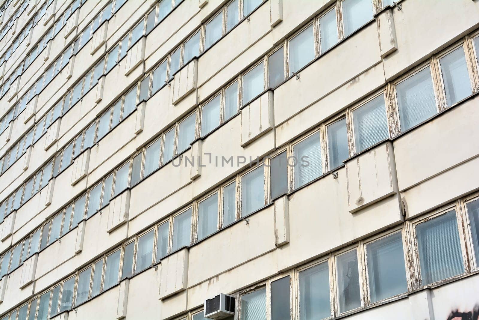 Facade of an empty office building in berlin city centre