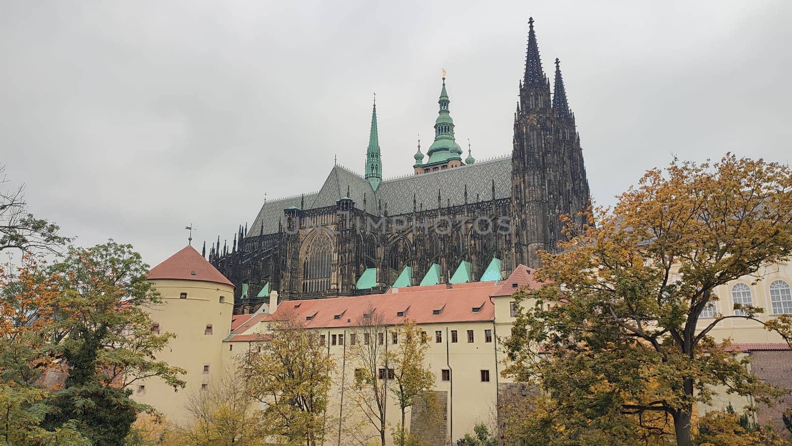 Prague Czech Republic Europe travel places history museum building historical church street building architecture famous place autumn nature landscape tour tourism background trees. High quality photo
