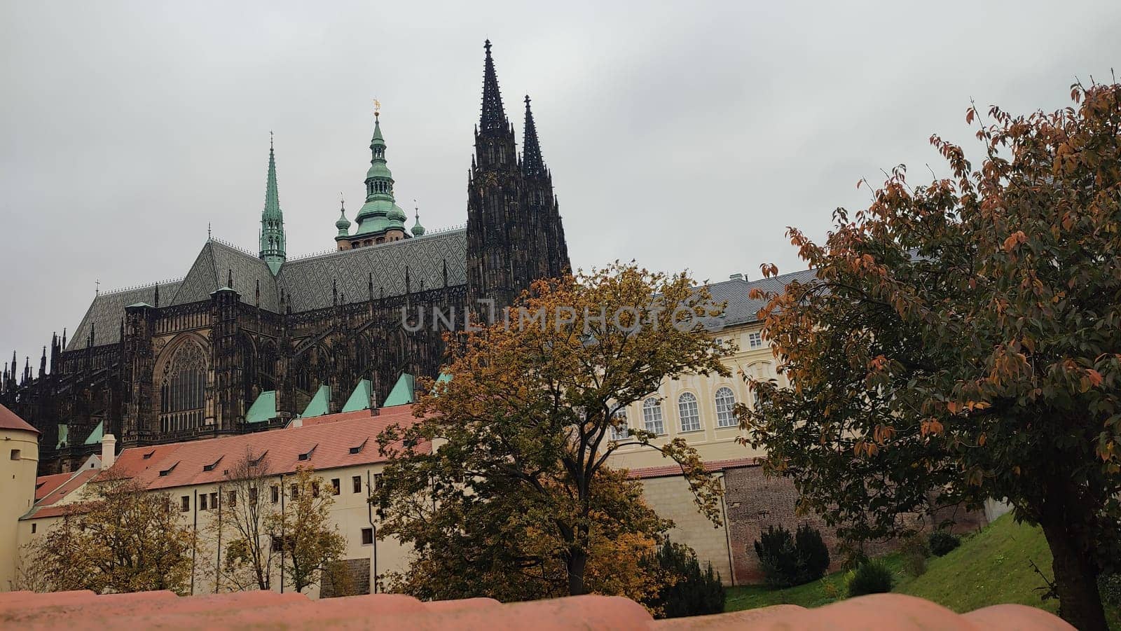 Prague Czech Republic Europe travel places history museum building historical church street building architecture famous place autumn nature landscape tour tourism background trees. High quality photo