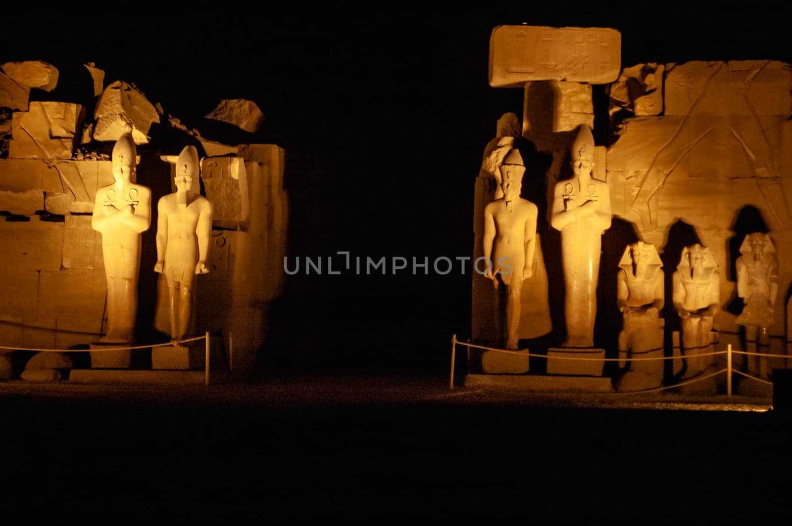 Luxor, Egypt - April 15 2008: The temple of Amun in Karnak complex, Luxor, Egypt