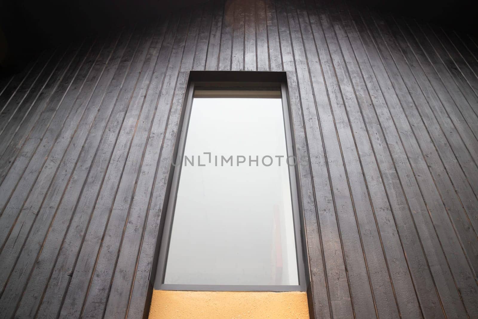 Loft modern black room exterior, stock photo