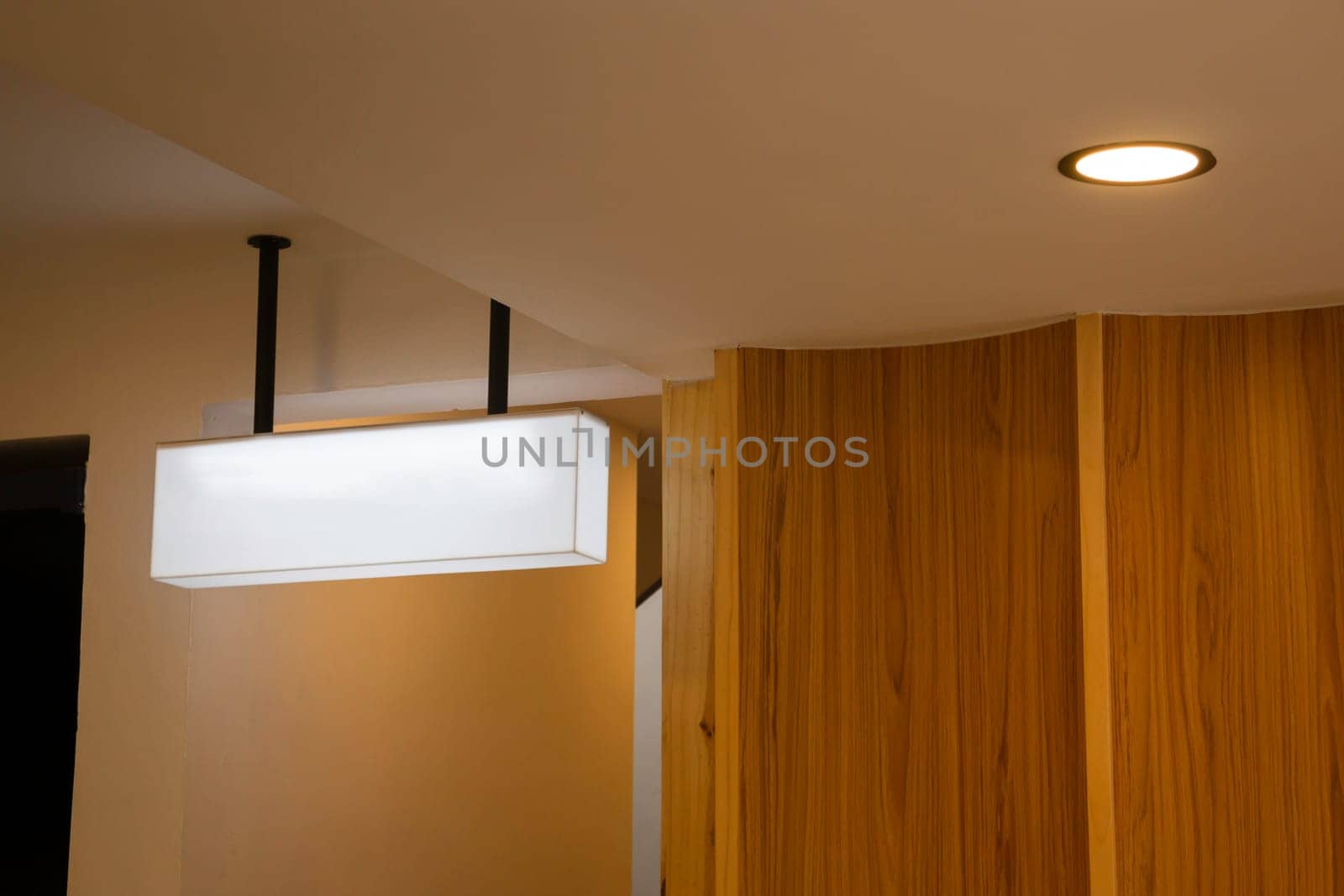 Loft modern black room interior, stock photo