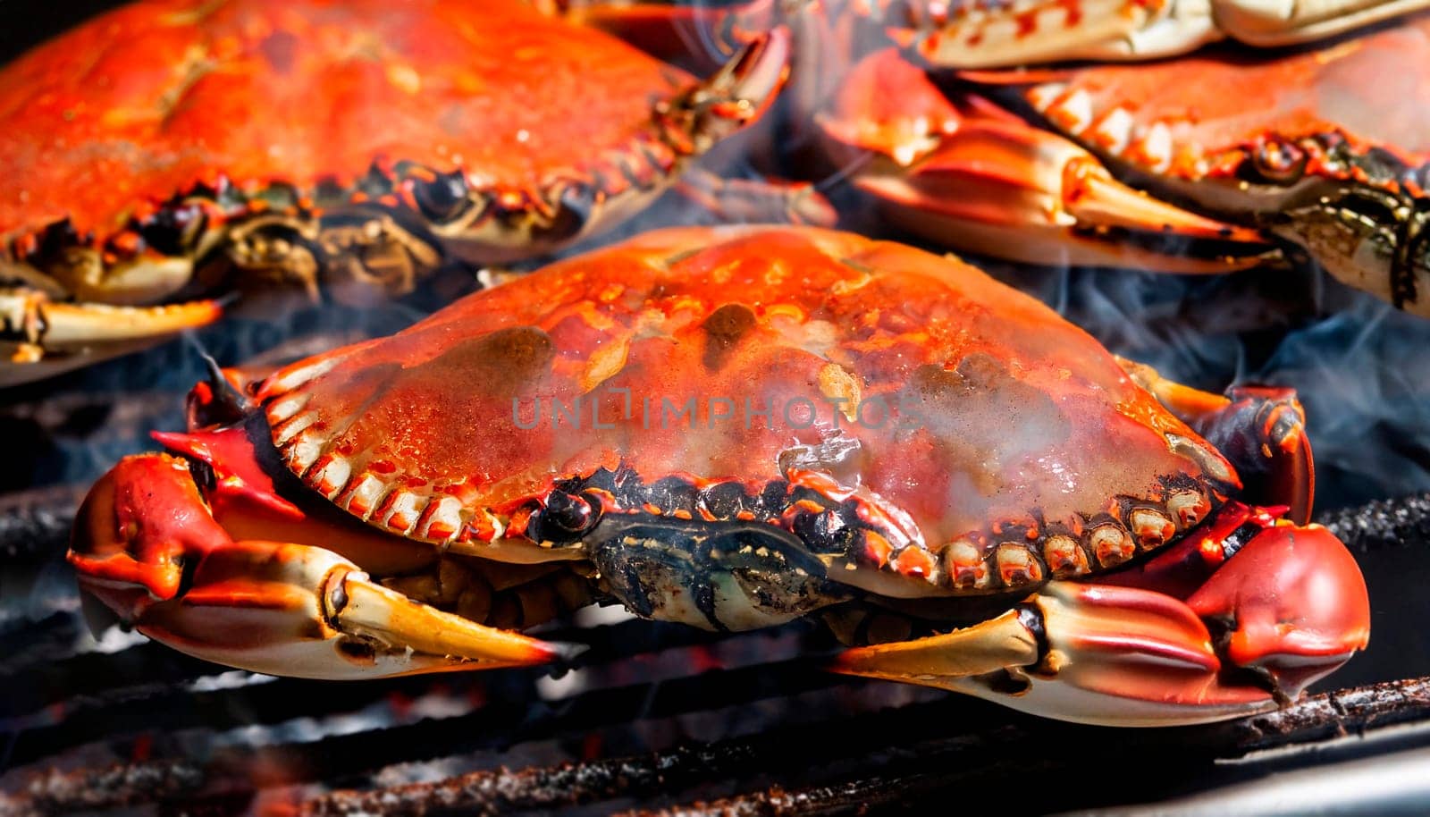 Grilled javanese jumbo crab with balinese sauce.