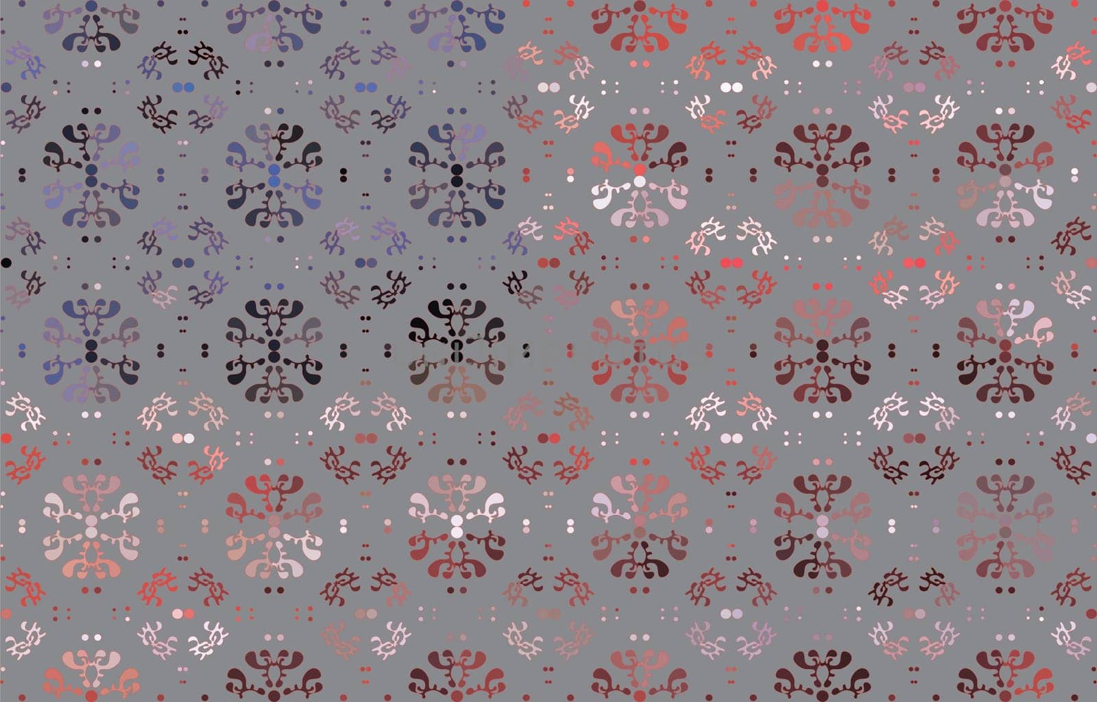 Simple geometric vector seamless pattern with gray flowers pattern polka dot gray background design.different flower with textiles,tiles,mosaic,creative multi colour Textile style geometrical.
