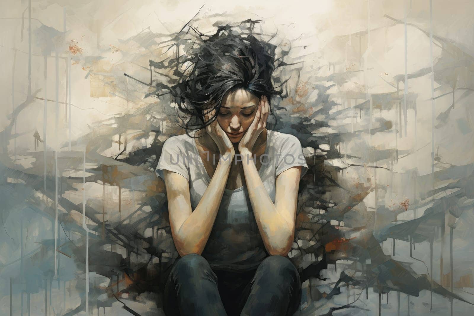 Depression and anxiety states. Generative AI