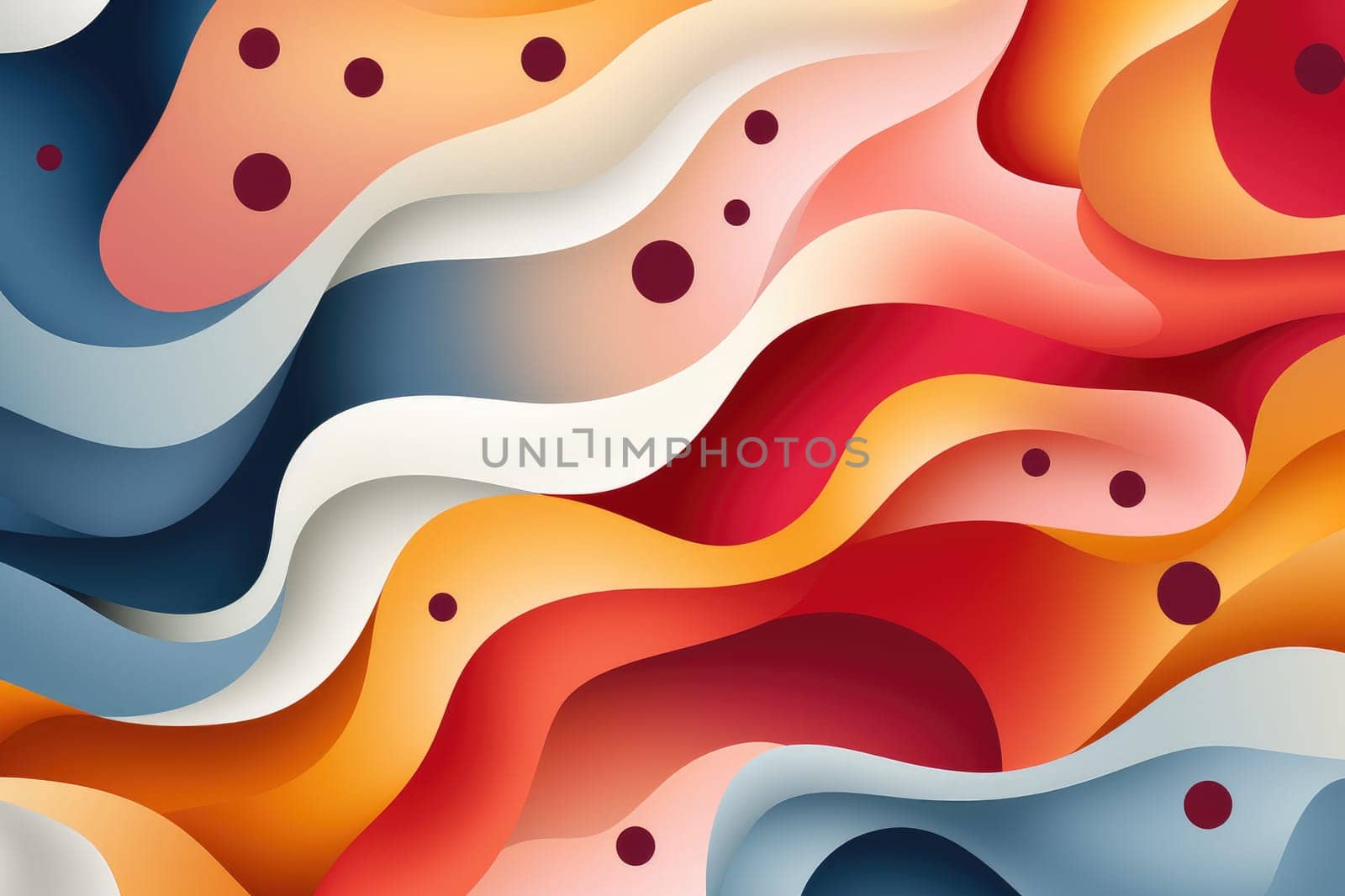 Abstract colorful background with ripples. Generative AI