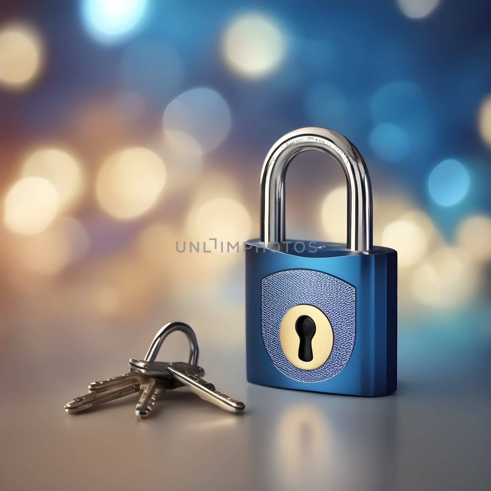 a padlock - symbolphoto for security - Ai generated