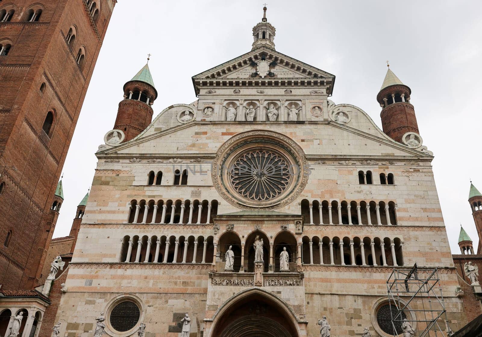 Cathedral of Cremona or Cathedral of Santa Maria Assunta , Lombardy, Italy.