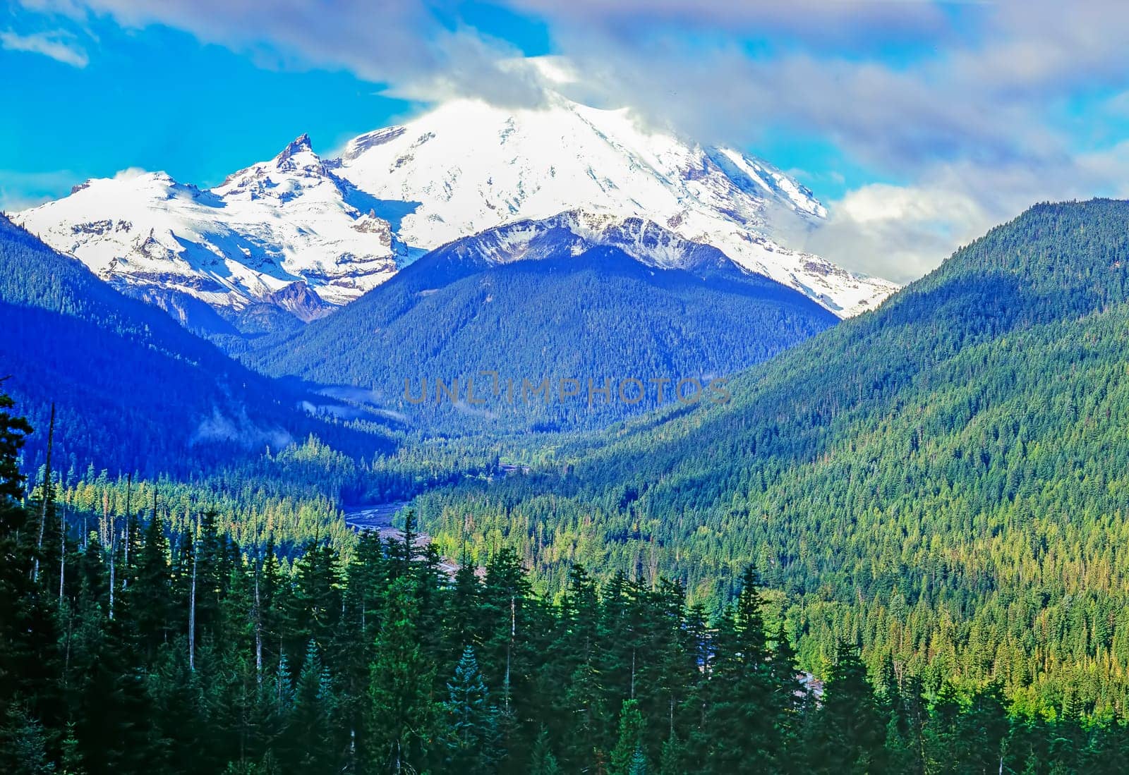 Mt.Rainier in the  Cascade Range of the Pacific Northwest, Washington