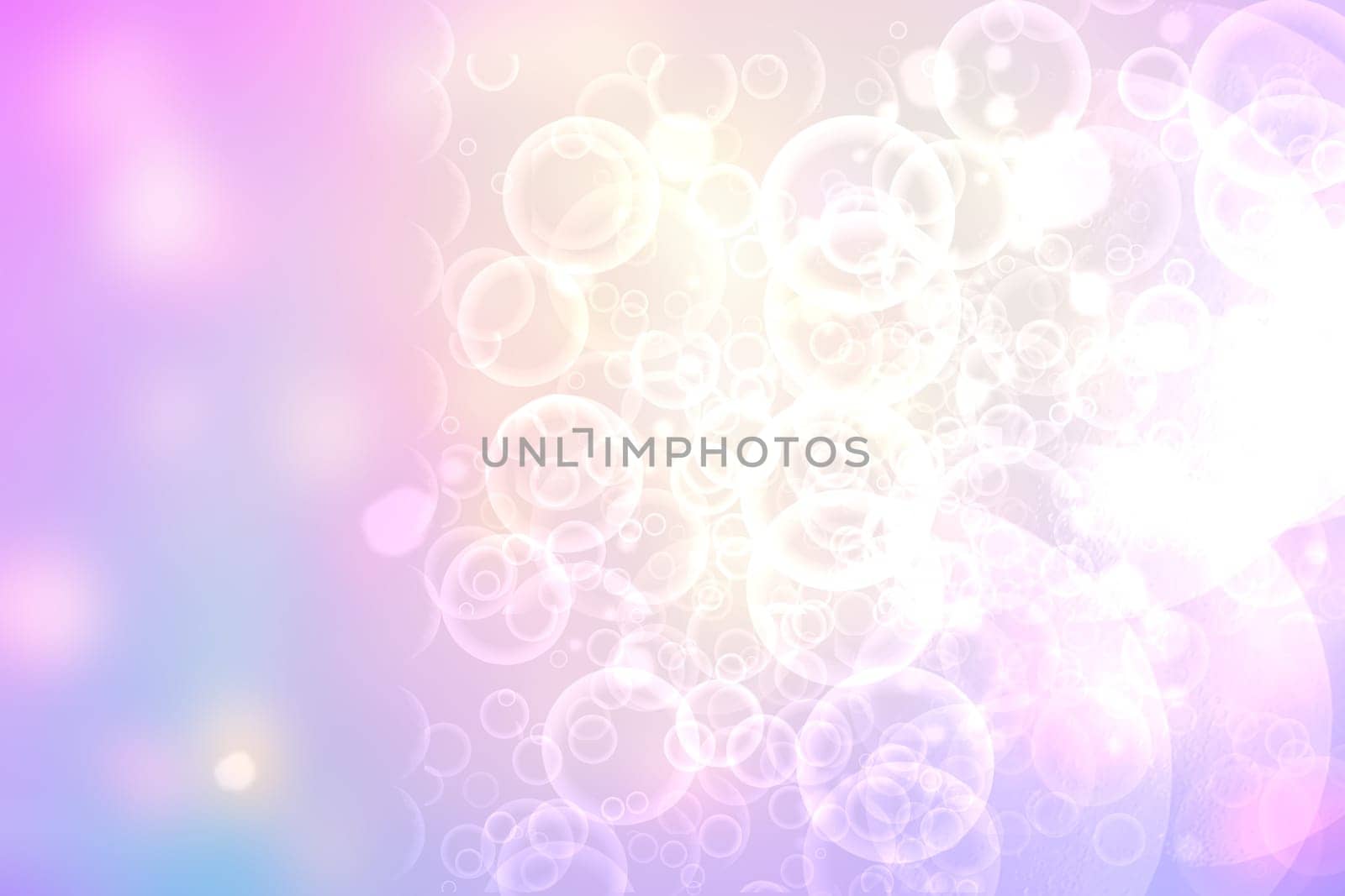 Abstract blurred fresh vivid spring summer light delicate pastel yellow pink orange bokeh background texture with bright circular soft color lights. Beautiful backdrop illustration.