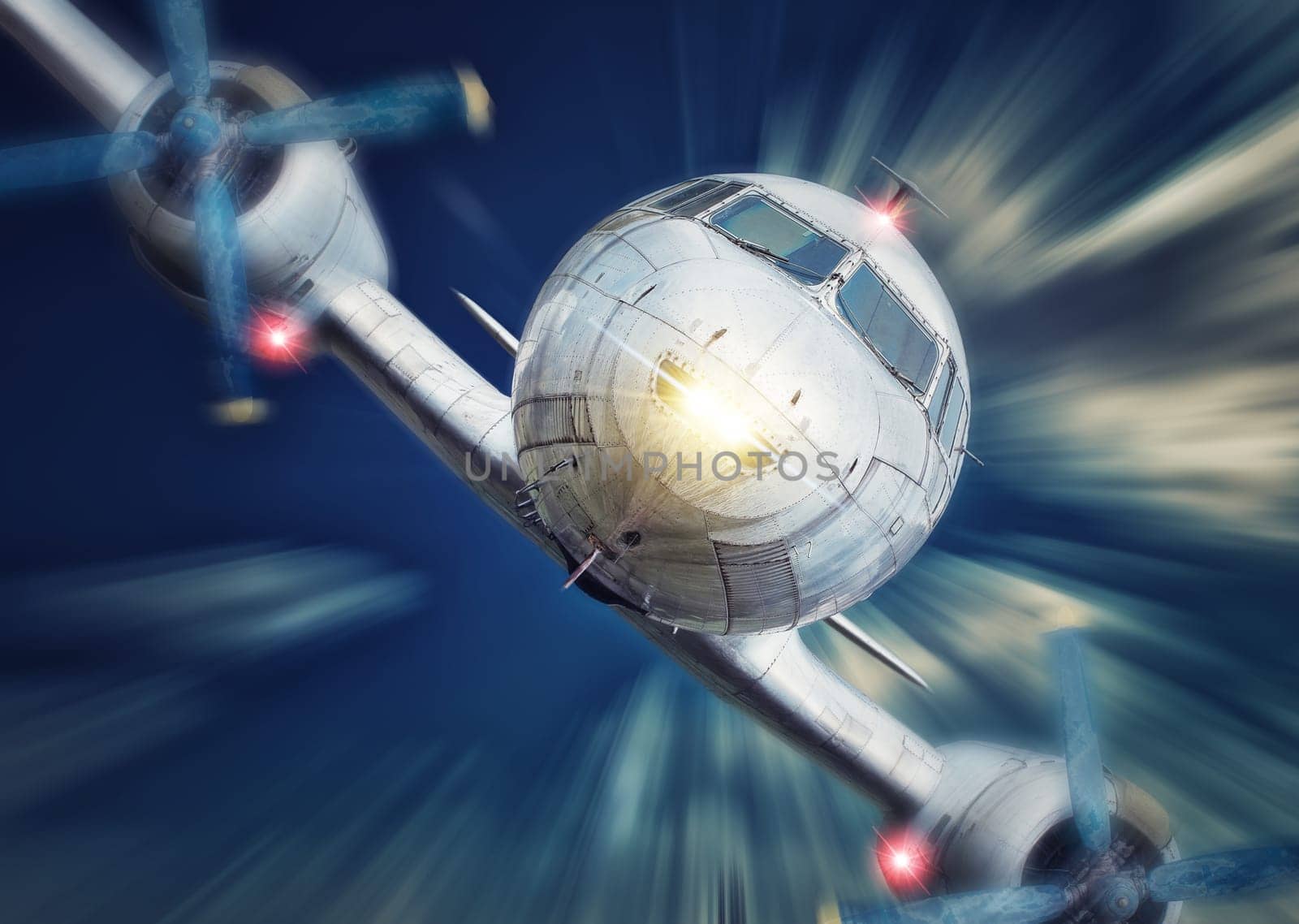picture of a crashing airplane in the sky