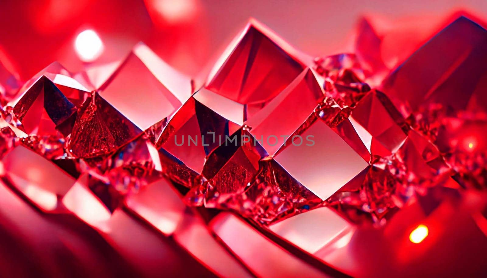 Natural gemstone rhodolite garnet isolated on the white background