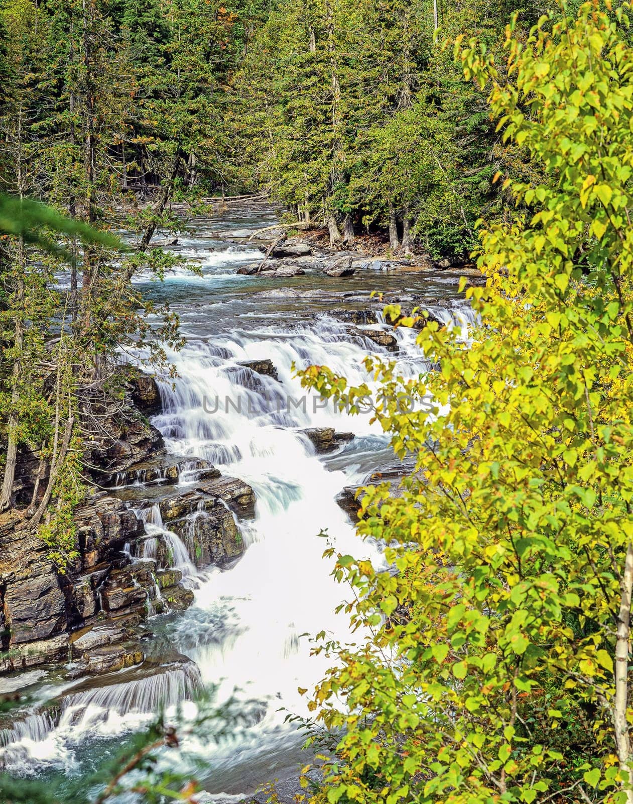 McDonald Creek in  Glacier National Park, Montana