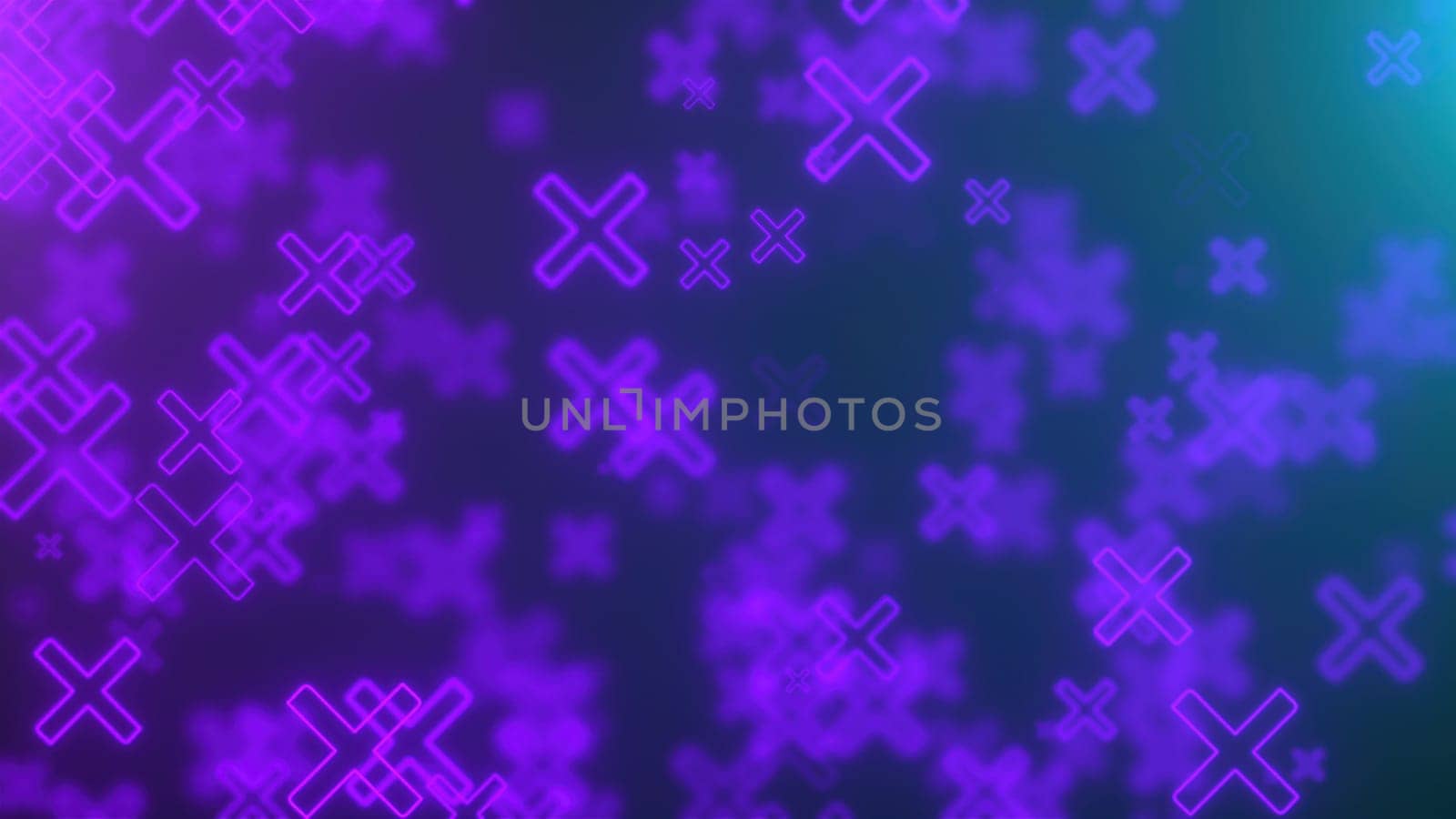 Glowing Cross Marks. Computer generated 3d render,Glowing Cross Marks. Computer generated 3d render