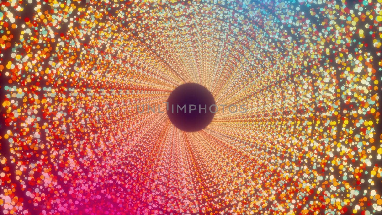 Circle tunnel with particles. Computer generated 3d render,Circle tunnel with particles. Computer generated 3d render