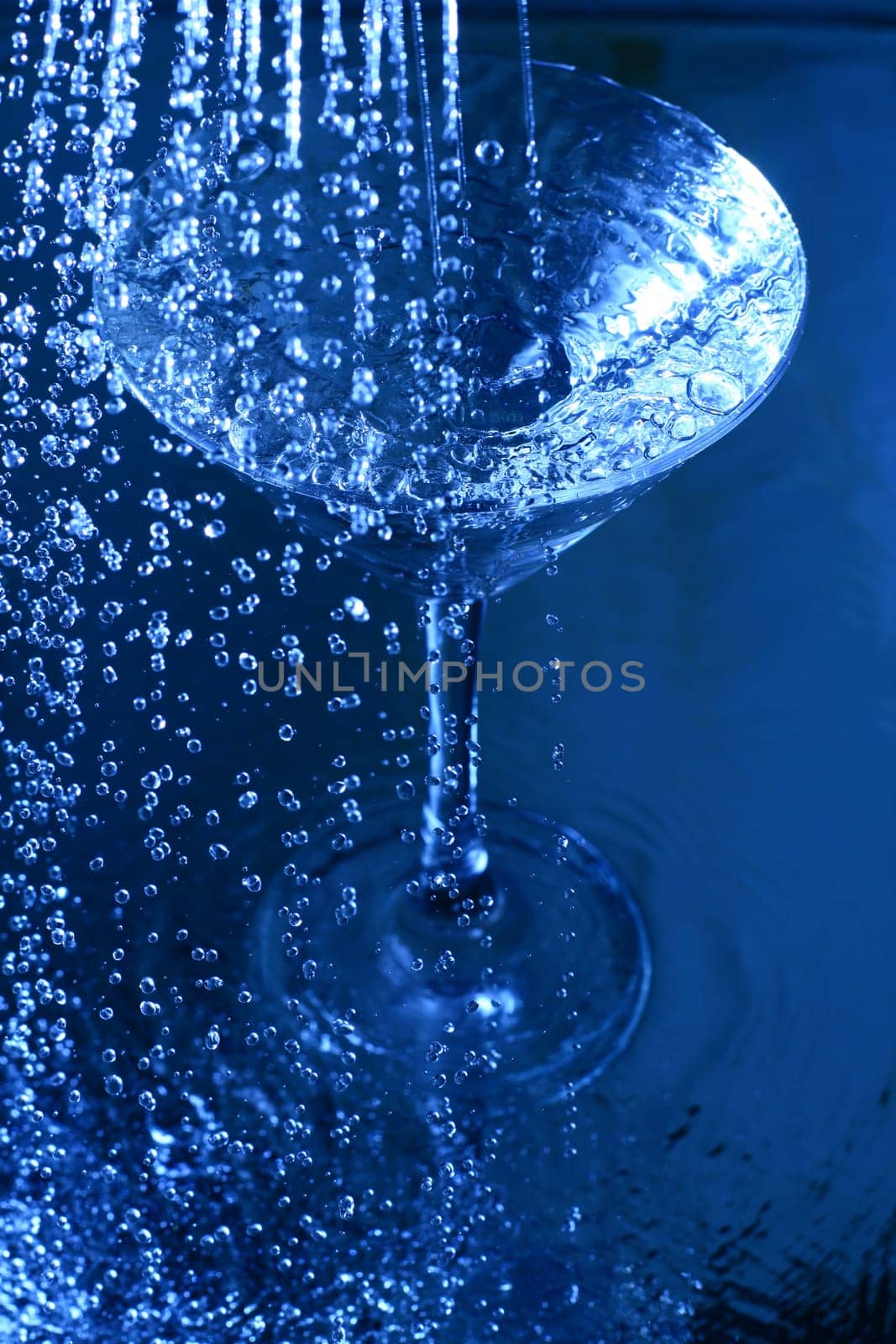 water drops in motion macro close up