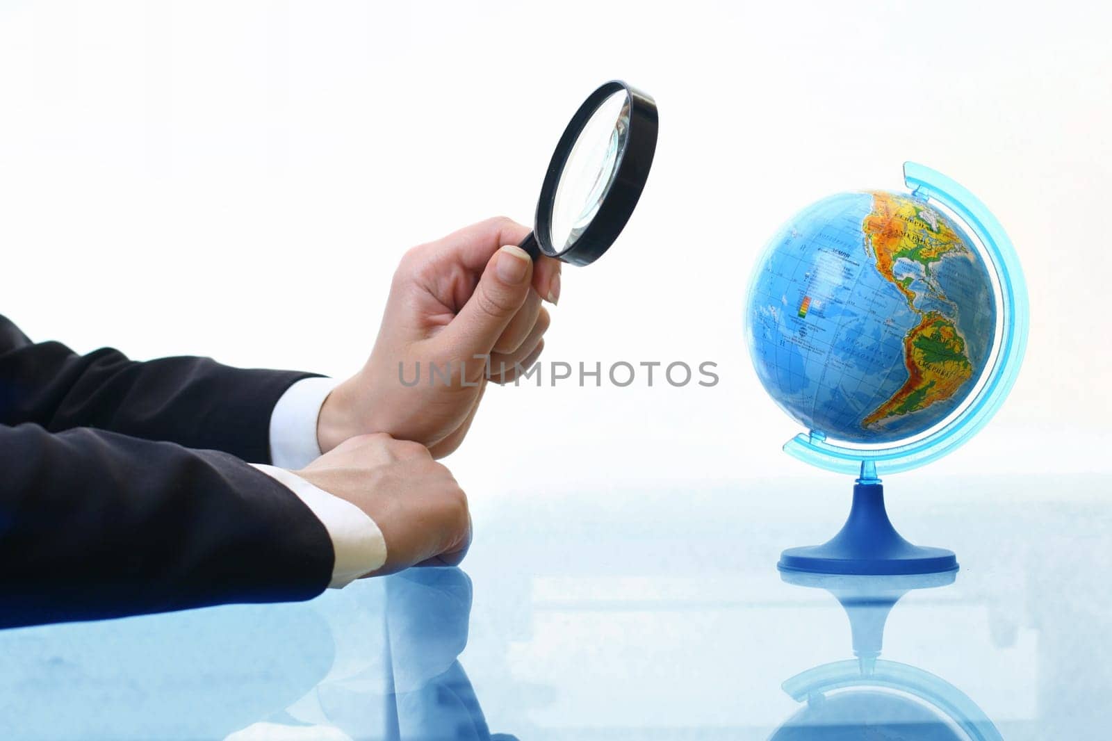 looking on earth globe where to travel