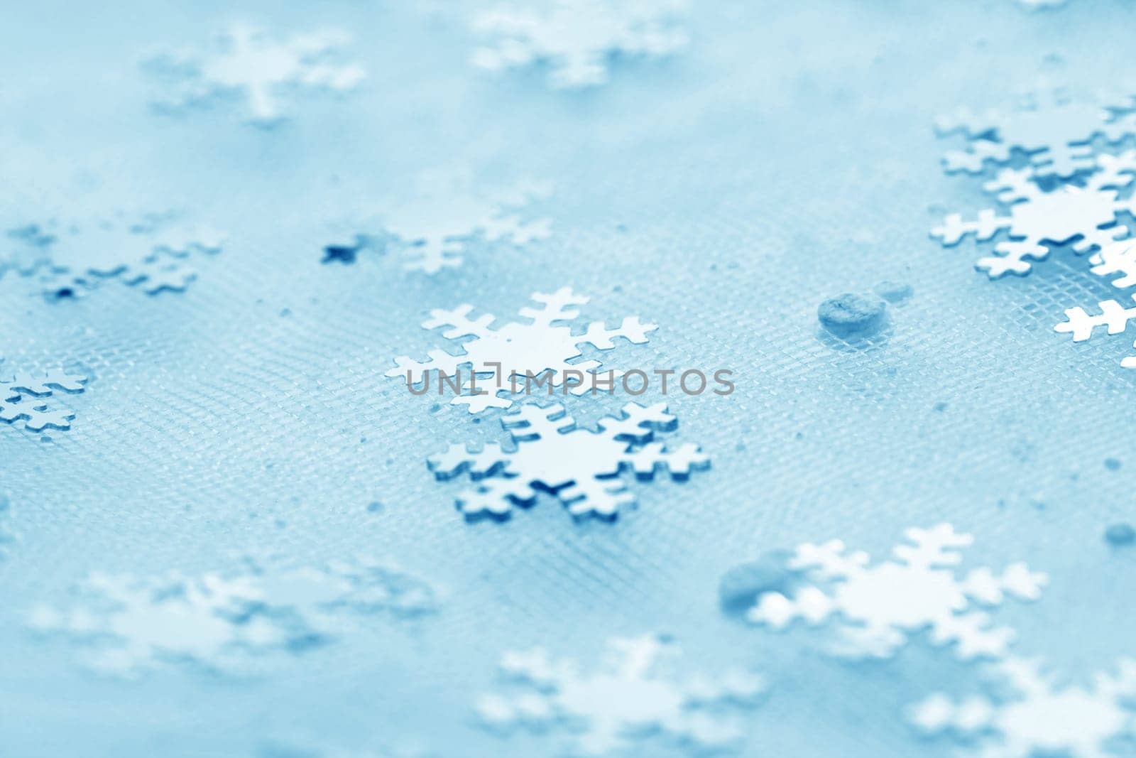 snowflakes macro close up - christmas background